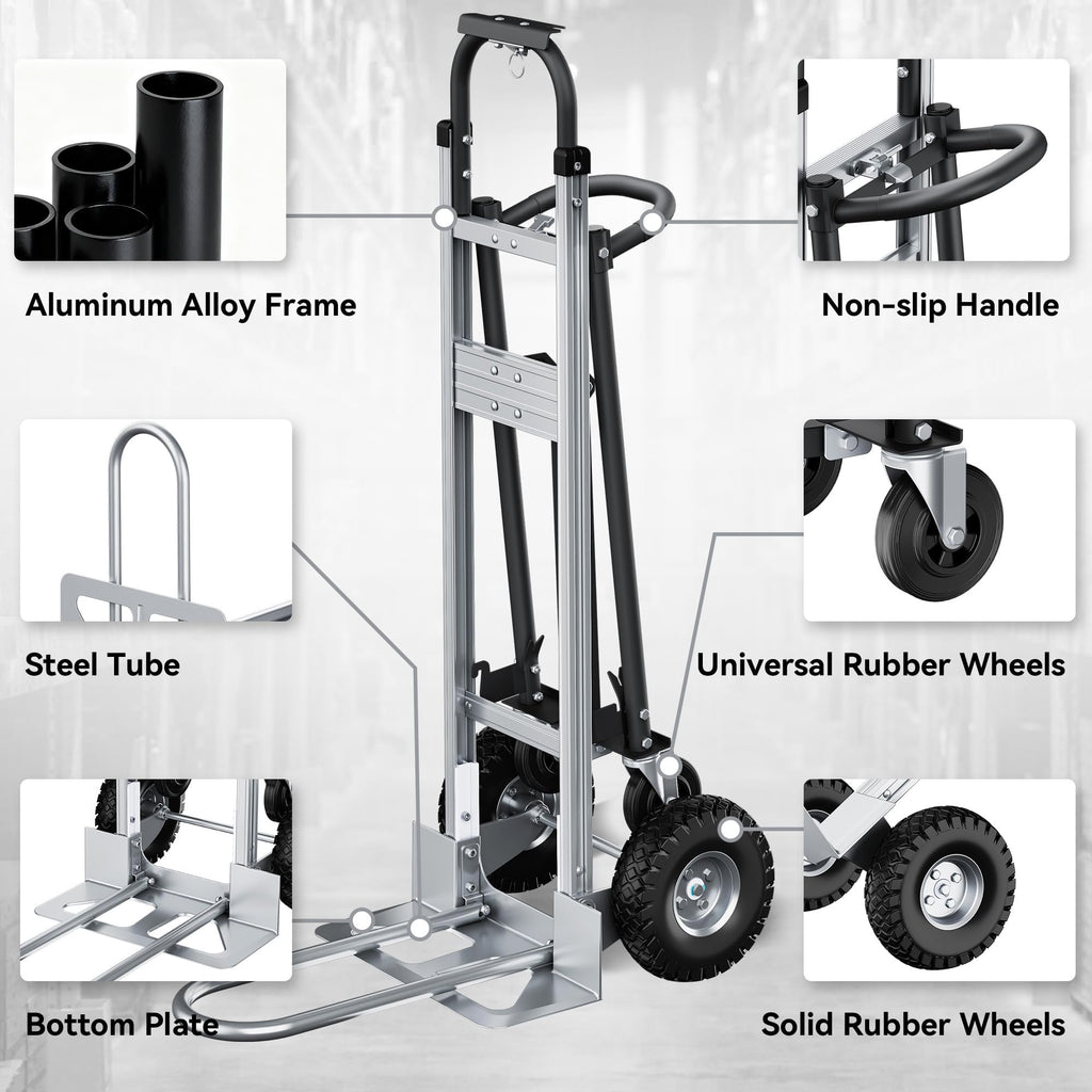 4-in-1 Convertible Dolly Cart U666