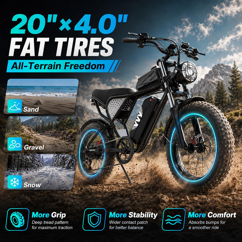 48V 1500W 20" Fat Tire Electric Bike T382169