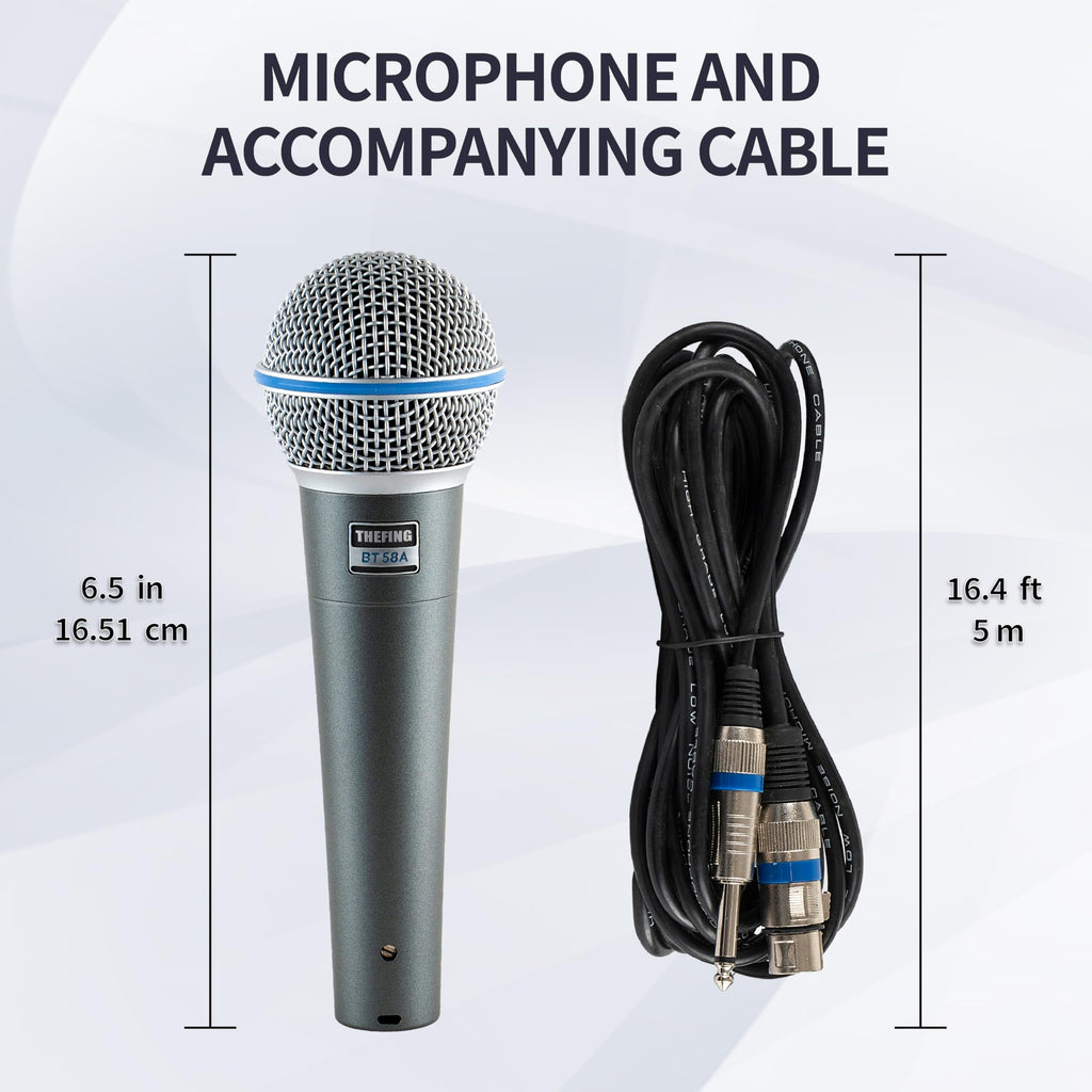 Wired Dynamic Handheld Karaoke Microphone with Audio Cable Z547