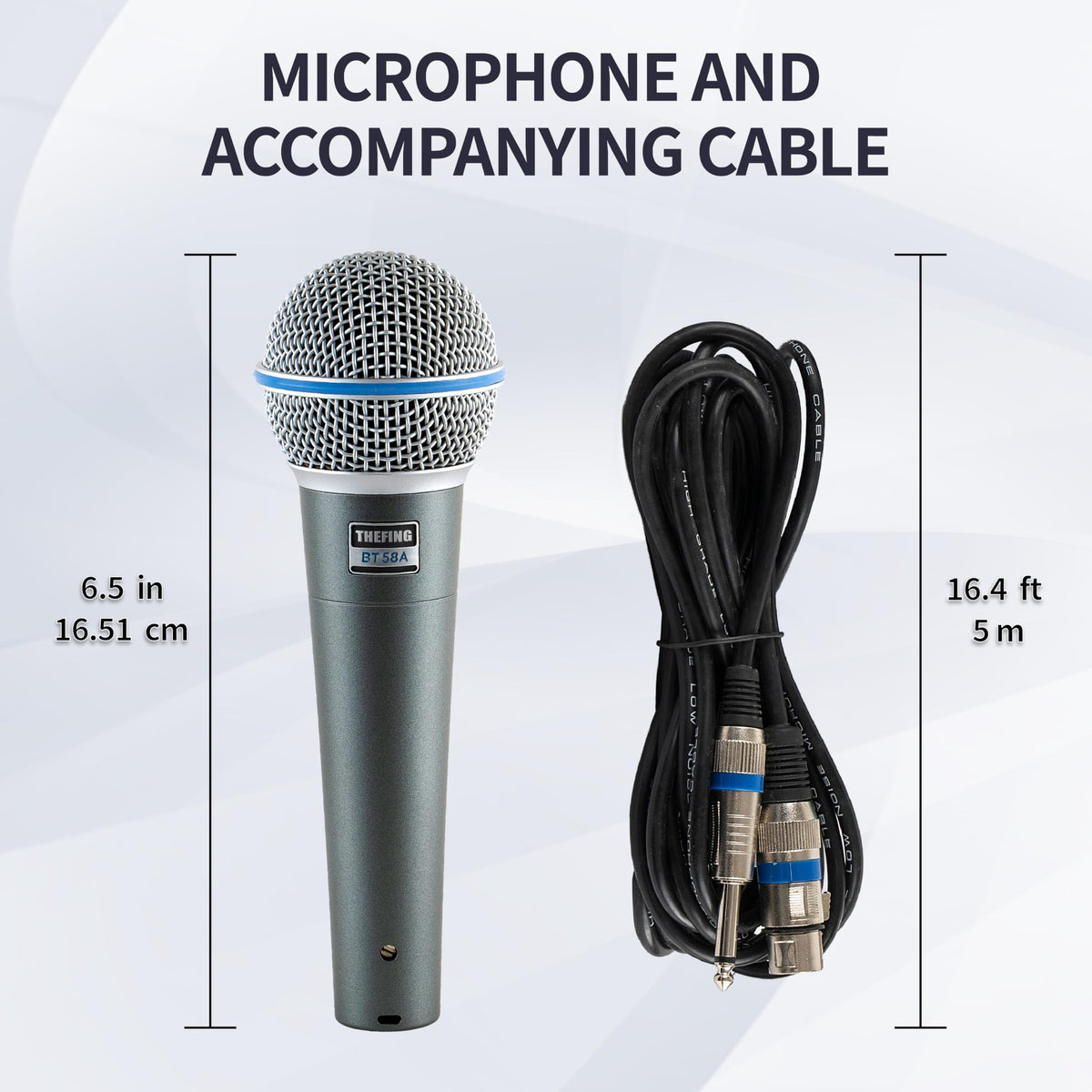 Wired Dynamic Handheld Karaoke Microphone with Audio Cable Z547