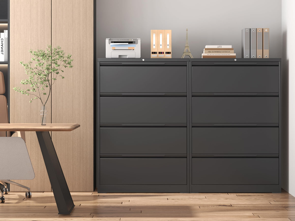 4 Drawer Metal File Cabinet with Lock W771846