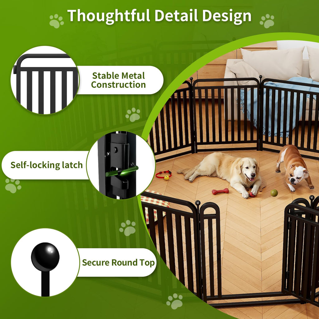 32" Heavy Duty 16 Panels Dog Playpen L770339
