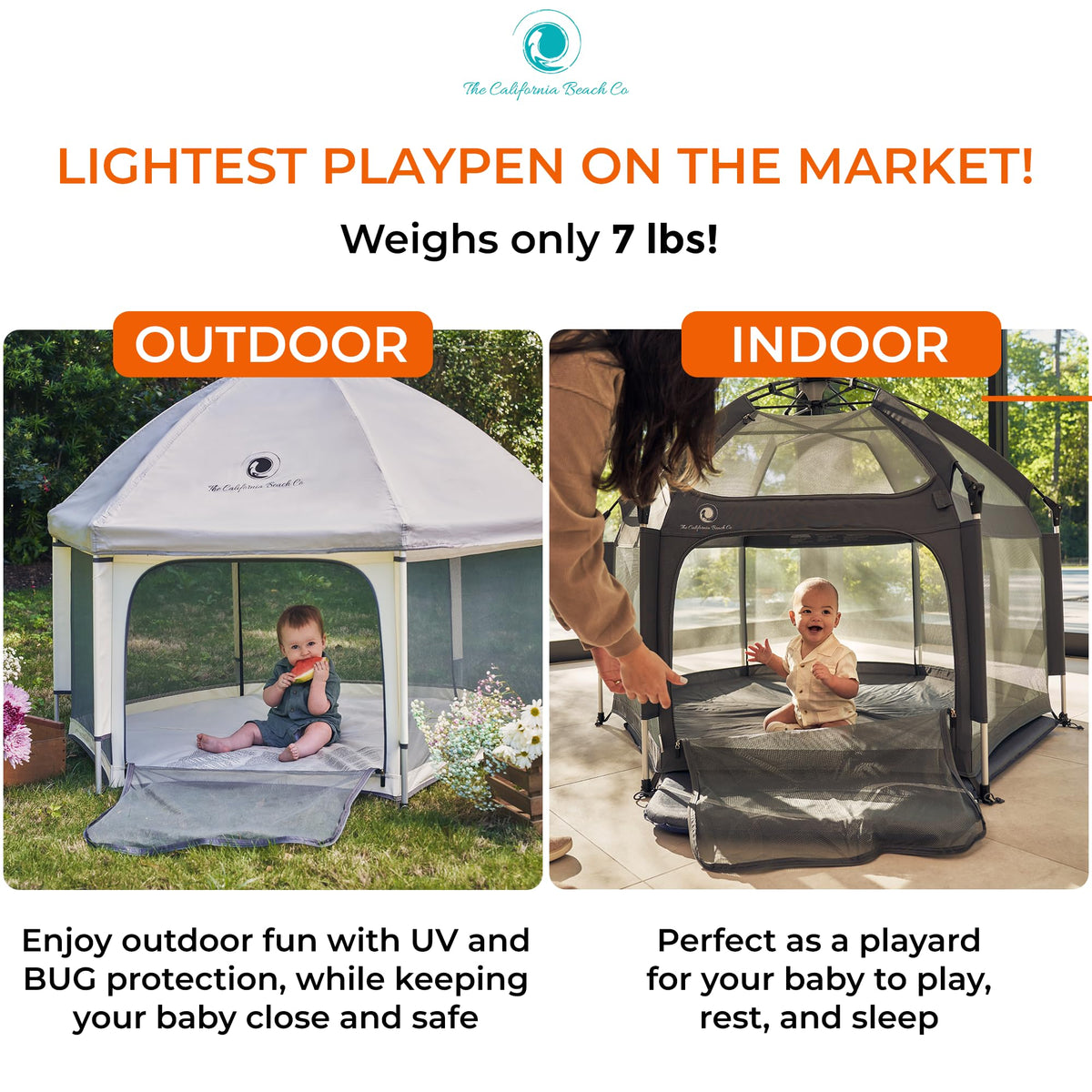 Portable Baby Playpen with Canopy U55369