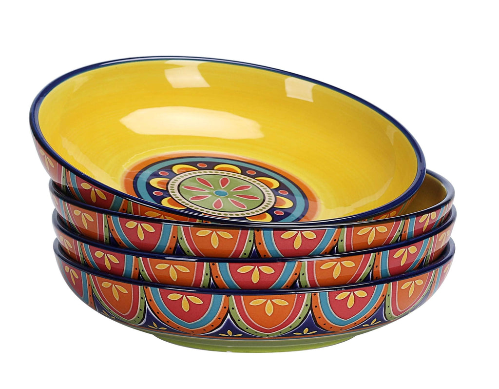 Ceramic Pasta Bowls Set of 4 Q1541