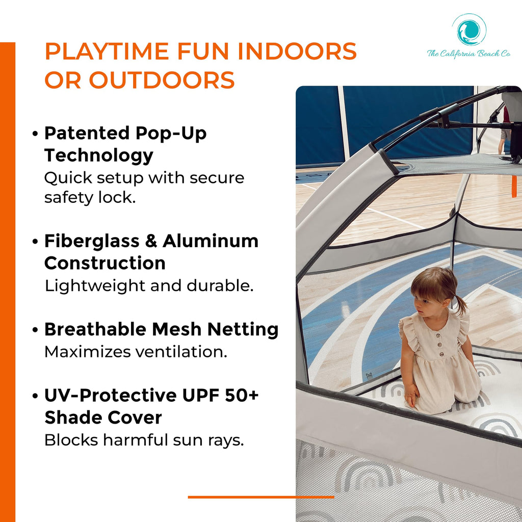 Portable Baby Playpen with Canopy U55369