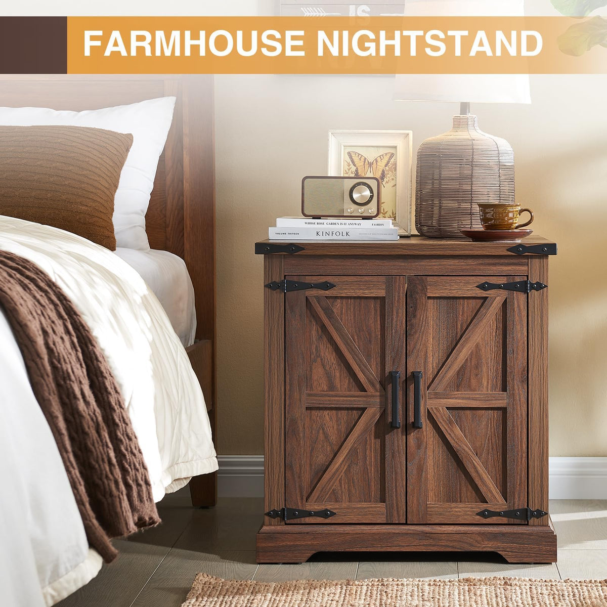 24" End Table Set of 2 with Charging Station Q691853