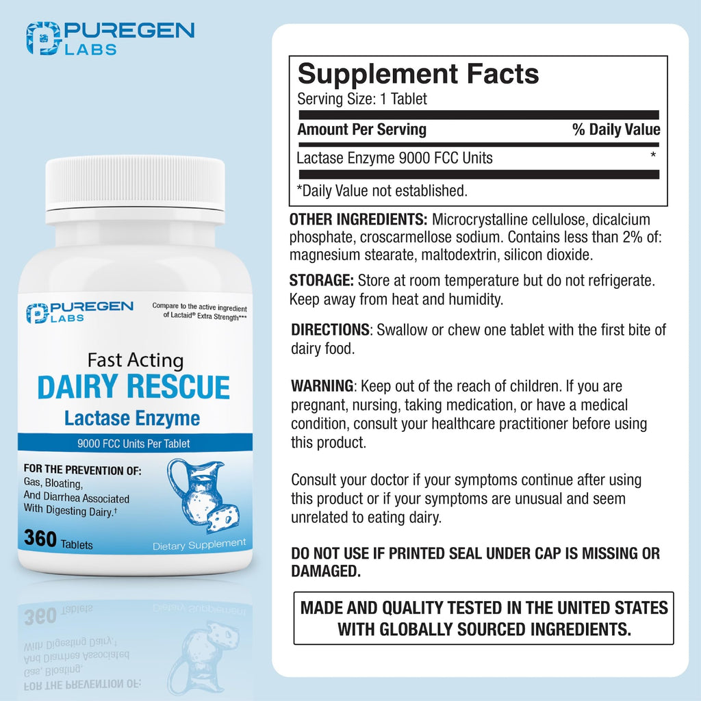 Dairy Relief Lactase Enzyme 9000 FCC 2 Pack P736518