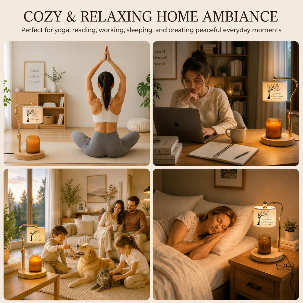 Candle Warmer Lamp with Timer Dimmable Adjustable Height O290