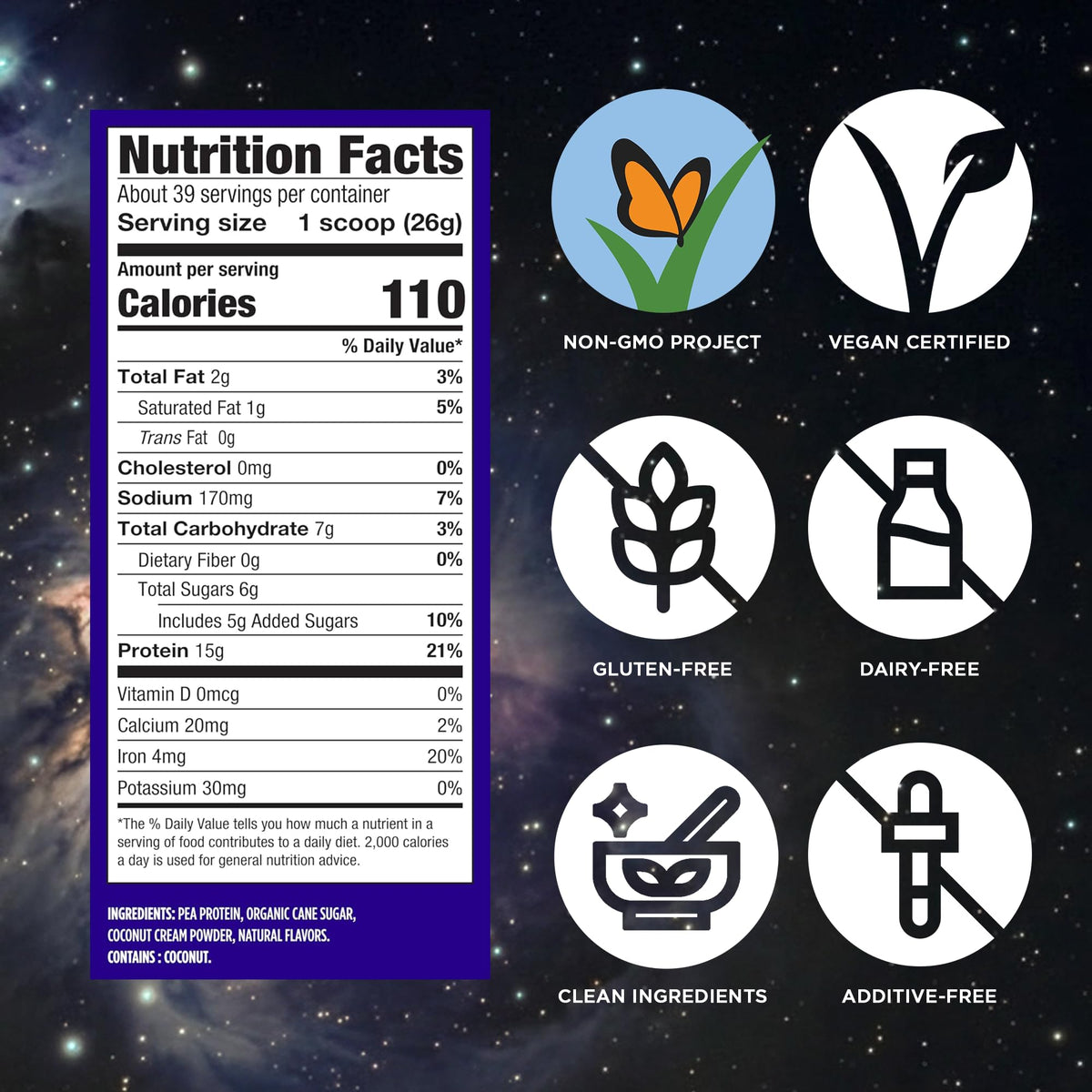Vanilla Vegan Protein Powder X7664