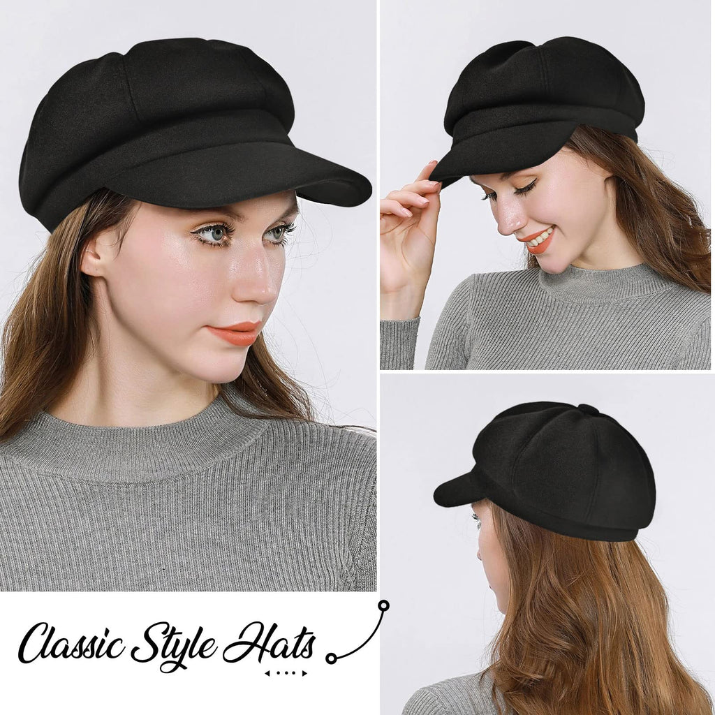 Wool Blend Newsboy Cap Y33699