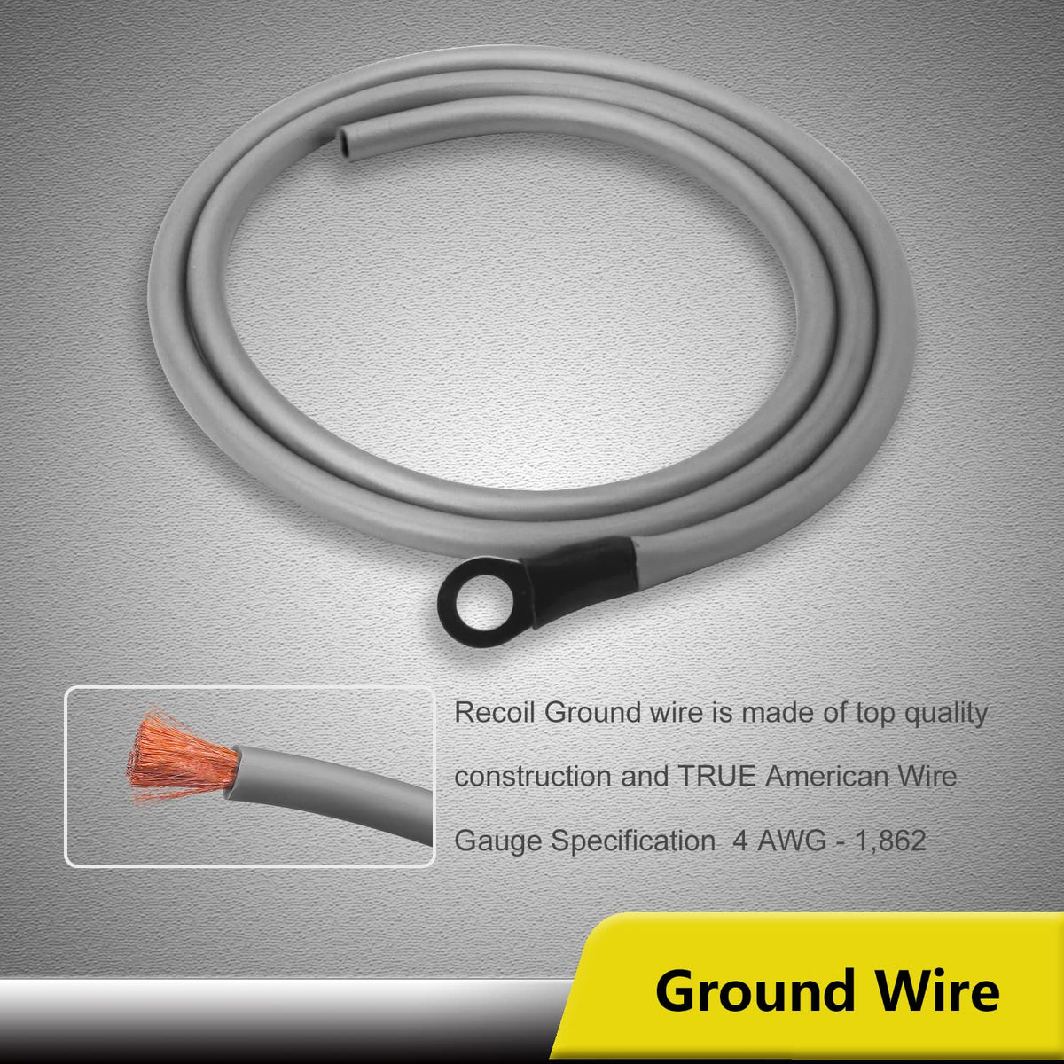 4 Gauge CCA Amplifier Wiring Kit with OFC RCA Cable D4837