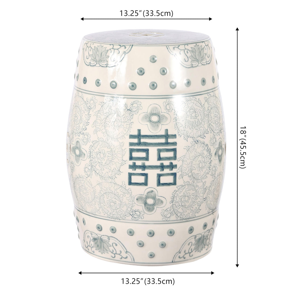 Ceramic Garden Stool 18" Table N681