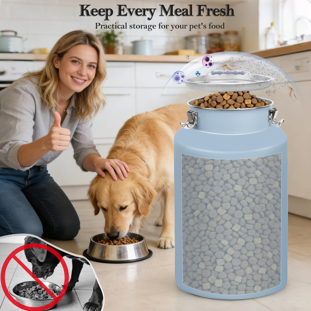 Stainless Steel Dog Food Storage Container with Scoop H5520