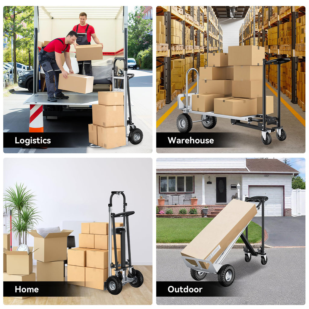 4-in-1 Convertible Dolly Cart U666
