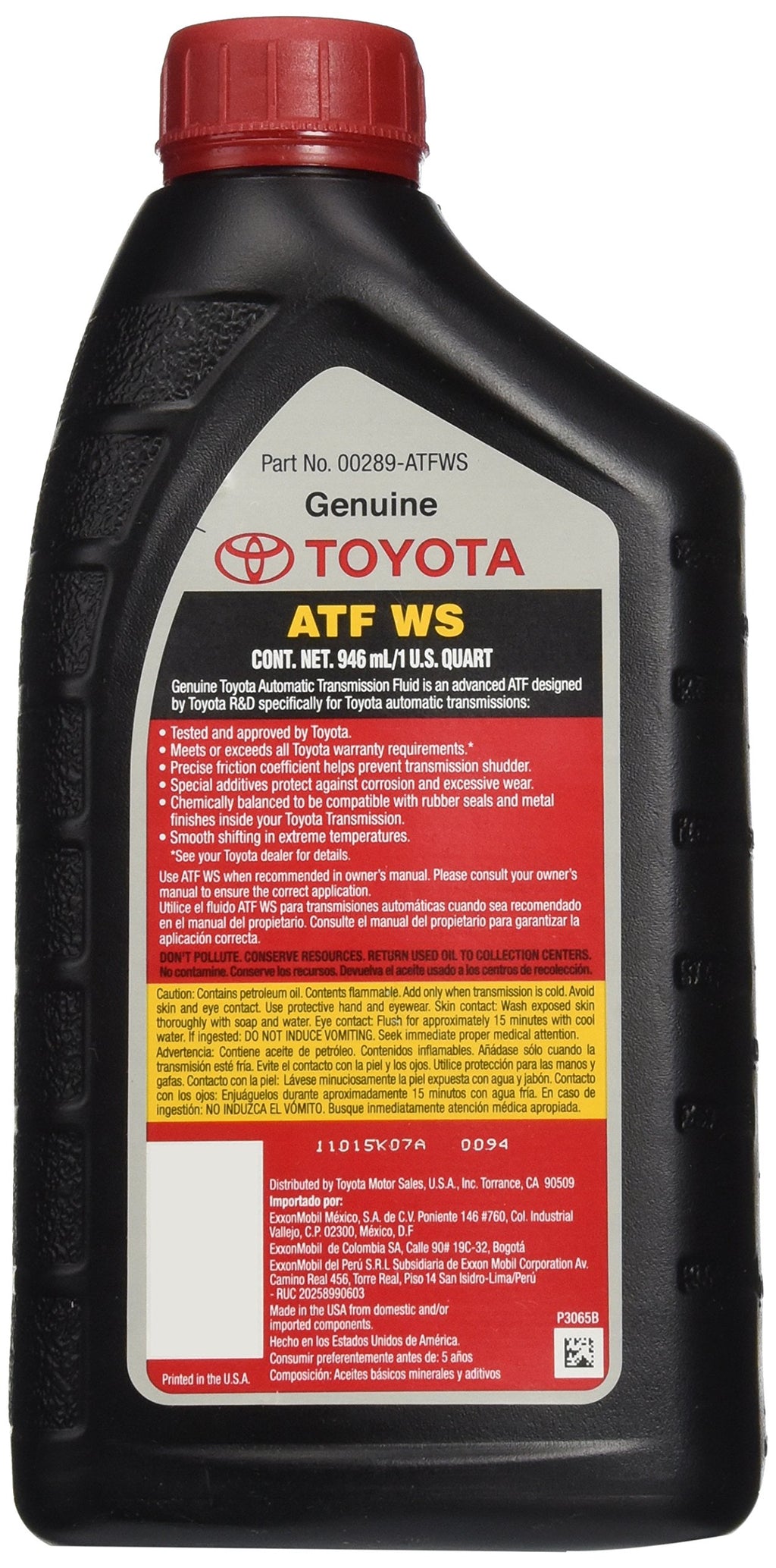 Automatic Transmission Fluid Pack of 4 P3511