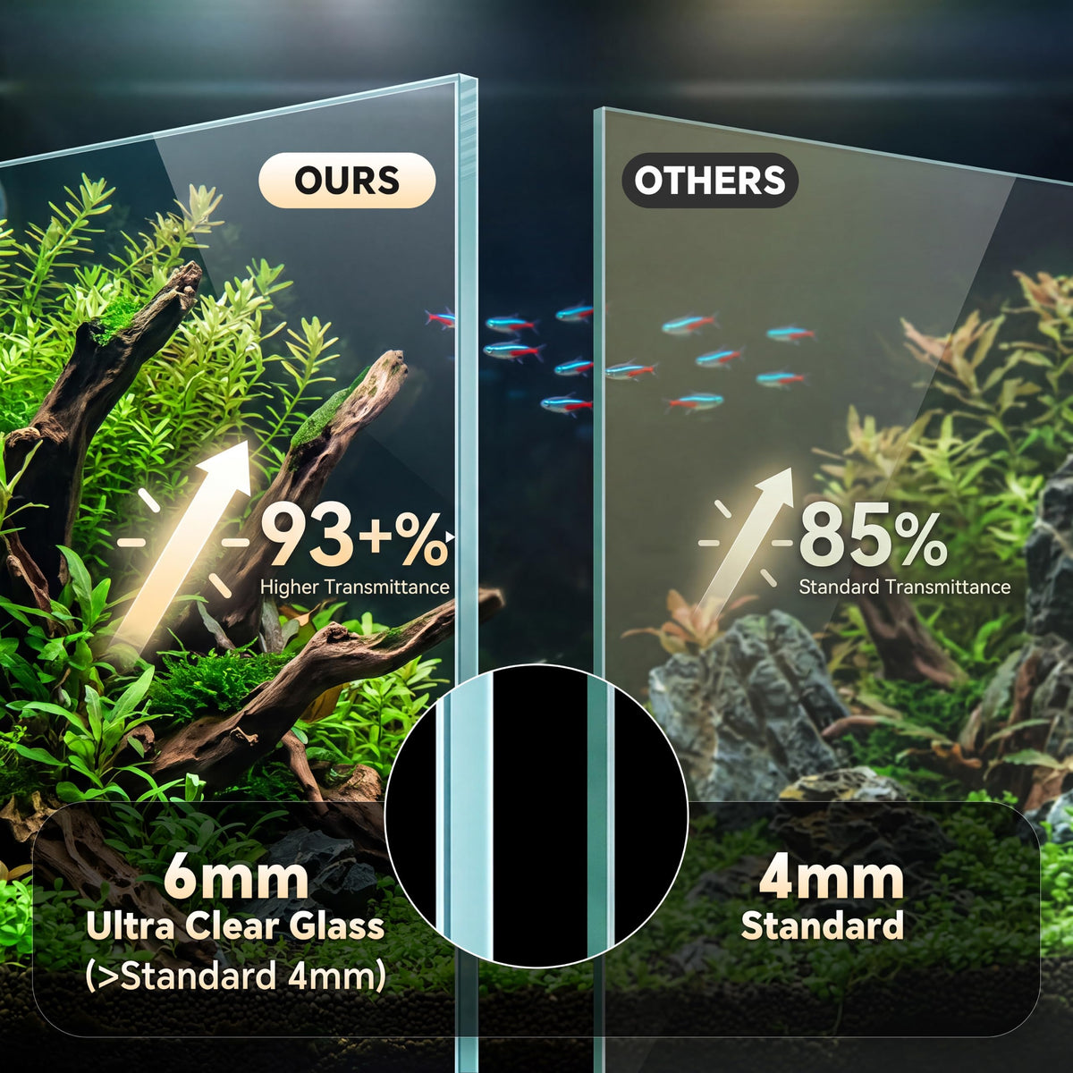 2.58 Gallon Glass Fish Tank A5823