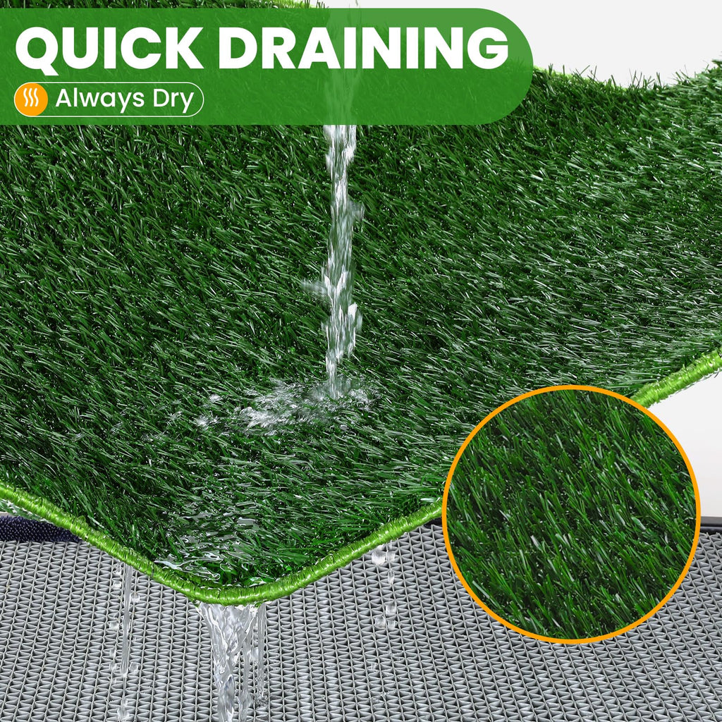 Artificial Grass Dog Potty Pad with Tray A680