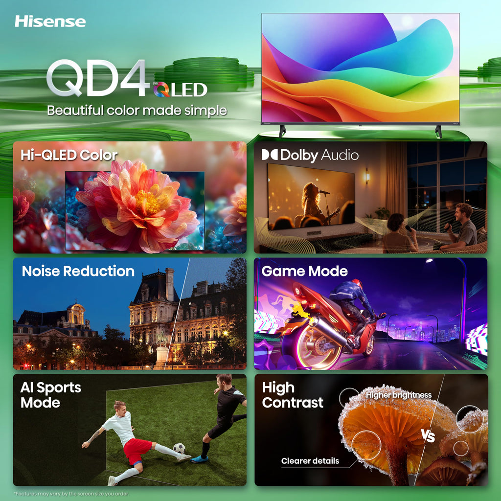 32-Inch Hi-QLED HD Smart Roku TV P878535